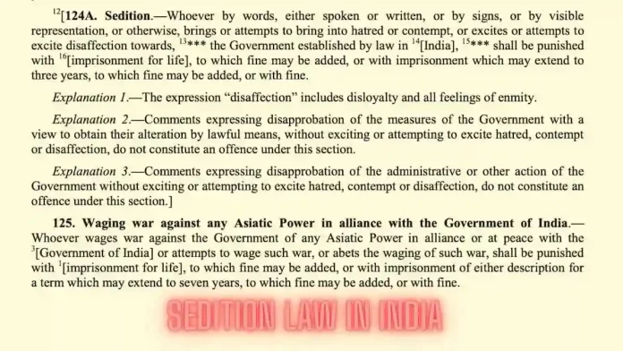 sedition law india