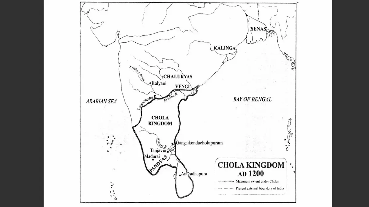 chola dynasty map
