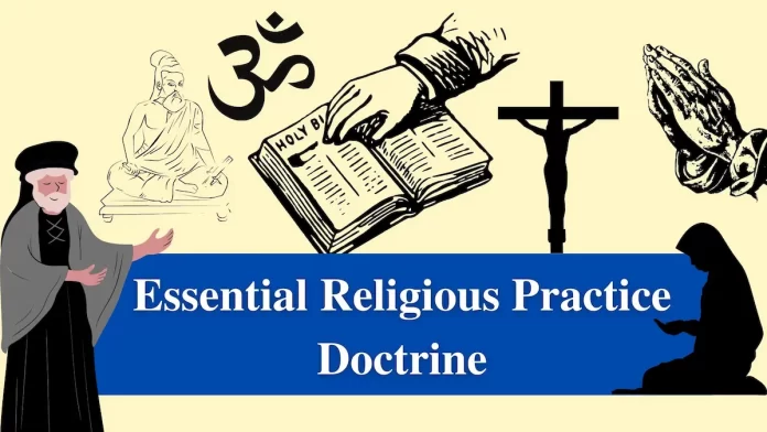 Essential Religious Practice Doctrine Illustration